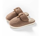 Zapatillas de algodón para hombre en invierno, alta calidad, nuevo estilo, sencillas, de moda, hogar, interior, peludas, cálidas, hogar para mujer, para parejas