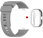 For Redmi Watch 4 Strap Case Soft Full Screen Protector Plating Cover Casing Classic Silicone Smart Watch Band Straps