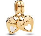 Pandora Charm Colgante Divisibl Corazón Doble Pandora Moments 769187C01 , para Mujer