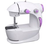 Nyana Mini Máquina de Coser Eléctrica Semiautomática con Pedal y Lámpara Integrada