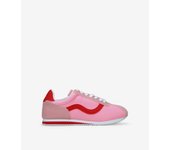 Bosanova Zapatillas deportivas para mujer combinadas en ante y nylon con pieza lateral a contraste y suela dentada. Cierre con cordones planos.