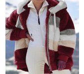Abrigo de las mujeres chaqueta con capucha chaqueta de Invierno Fashion Caliente con capucha pullover chaquetas Cremallera Chaqueta de sweatshirt chaqueta de flota