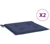 vidaXL Cojines para muebles palets 2 uds tela 50x50x3 cm Cojín Decorativo de Asiento Cojines de muebles de salon