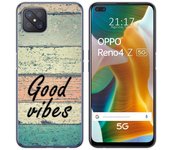 Tumundosmartphone Funda Gel Tpu para Oppo Reno 4Z 5G diseño Madera 01 Dibujos