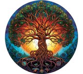Wood puzzle new green life tree theme personalized 3D puzzle leisure adult children gift education toy high difficulty A3 game