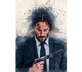 2023 New Movie John Wick Chapter 4 Series Film Keanu Reeves Poster Canvas Painting Wall Art Pictures Home Cinema Decor