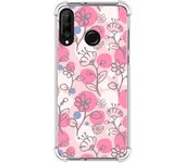 Funda Silicona Antigolpes para Huawei P30 Lite diseño Flores 07 Dibujos