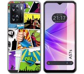 Funda Silicona para Oppo A57s diseño Comic Dibujos