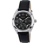 Reloj BREIL CLARIDGE Hombre Esfera PLATA Cronógrafo Cuero Negro