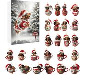 2024 Christmas Gnome Holidays Advent Calendar with Gnome Plush Toys 24 Days Xmas Countdown Calendar for Kids