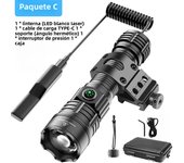 Super Flashlights Torches Ultra Powerful Flashlight USB Rechargeable Flash Light Night Scout Lights LED Zoom Tactical Lantern