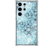 Funda Silicona Antigolpes para Samsung Galaxy S23 Ultra 5G diseño Flores 03 Dibujos