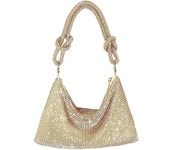 Bolso de mano de noche con diamantes de imitación para mujer, bolso cruzado, bolso de mano con diamantes de imitación brillantes, bolso de mano con diamantes de imitación para fiesta, bolso de noche nupcial