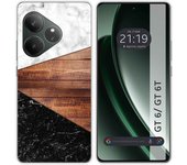 Tumundosmartphone Funda Silicona para Realme GT 6 / GT 6T 5G diseño Mármol 11 Dibujos