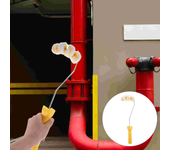 Curved Duct Brush Paint 4 Wheels Firefighting Pipe Painting Roller Tube Arc Rollers