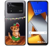Funda Silicona Transparente para Xiaomi POCO M4 Pro 4G diseño Suricata Dibujos