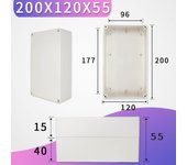 ABS Wire Junction Box Waterproof Electronic Safe Case Plastic Boxes Plastic Organizer IP67 Waterproof Enclosure Box