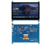 7 Inch Raspberry Pi 4/3/2/B/B+/A+ Monitor 1024x600 IPS 5-Points Capacitive Touchscreen Drive Free HDMI Display For Win 7/8/10