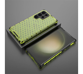 Honeycomb Pattern Armor HD Case for Samsung Galaxy S24 Ultra S23 Plus S22 S21 FE S20 10 Note 20 10 Lite Seismic Protective Shell