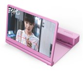 F12 Cross Border Private Model 3d Creative Phone Screen Amplifier 12 Inch Phone Stand Wireless Card Insertion Bluetooth Speaker
