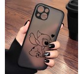 Disney Angel Stitch Couple Phone Case For Apple iPhone 14 13 12 11 XS Mini Pro Max 8 7 XR X Matte Frosted Translucent