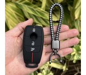 Silicone car key case protector keychain For Mercedes Benz AMG 2016 2017 E Class E200 E260 E300 E320 W213 rubber remote cover