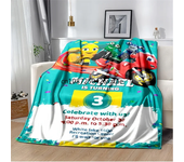 RR-Ricky Z-Zoom Cartoon Poster Blanket,Lightweight Warm Insulation Sofa Bed Office Car Knee Pads Blankets,Decke