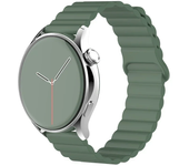 Silicone Magnetic Loop For Samsung Galaxy watch 7 6 5 pro 4 Classic active link band bracelet huawei GT 2-2e 3-4 20mm 22mm strap