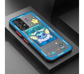 Phone Case For Samsung A52 A53 A12 A13 A14 A21s A22 A24 4G A32 A34 A54 A70 A72 A73 5G Cartoon Matte PC Cover Pokemon Pikachu