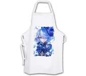 MERCHANDMANIA DELANTAL dama elemental agua espadachina mmo jrpg cocina kitchen apron videojuego juego waifu