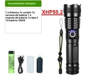 Rechargeable GT10 Flashlight Super Bright Portable Ultra Power Long Range Tactical Torch Lamp Outdoor Emergency Camping Lantern