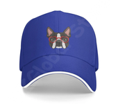 Denim Cap Boston Terrier Dog Baseball Dad Cap Classic Washed 100% Cotton Adjustable Casual Sports for Men Women Hat