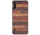 Tumundosmartphone Funda Gel Tpu para Xiaomi Mi A3 diseño Madera 03 Dibujos