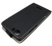 Tumundosmartphone Funda Piel Premium Ultra-Slim Wiko Ridge Fab 4G Negra