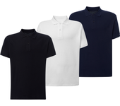 Pack de 3 Polos de Manga Corta para Hombre - 100% Algodón de Alta Calidad - Color Negro, Blanco y Azul Marino - Marca SO Wear Siempre Original