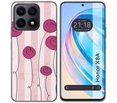 Funda Silicona para Huawei Honor X8a diseño Flores Vintage Dibujos
