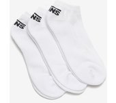Vans Calcetines Blancos Invisibles Hombre Pack 3 Logotipo Talón