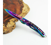 Stainless Steel Keychain Folding Knife Outdoor Carrying Knife Mirror Sharp Pocket Knife Fruit Knife Folding Knife