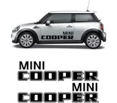 Pegatinas para coche franjas laterales MINI Cooper contorneadas compatibles con Mini Cooper