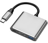 Adaptador convertidor 4K USB Hub tipo C a HDMI con cable USB 3,0/HD-MI/tipo-C para PC portátil MacBook Huawei mate 30