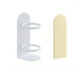 Soporte compacto para cepillo de dientes montado en la pared, estante sin perforaciones, almacenamiento eléctrico, accesorios de baño, 1 unidad