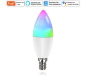 E14 Tuya WiFi Smart Led Bulb Candle Light 220V 5W 7W 9W with RF 2.4G Remote Smart Life APP Voice Control With Alexa Google Home