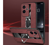 Magnetic Metal Ring Holder Case For Motorola Edge 50 Neo Ultra G55 G35 G45 G34 X50 S50 S30 X30 Pro 5G PU+TPU Leather Phone Cover