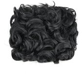 Short Messy Curly Hair Bun 6 Inch Easy Stretch Hair Combs Clip in Ponytail Extension Elegant High Quality Synthetic Hairpieces