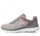 Zapatillas Mujer Skechers Grises 12607 - Flexibilidad y Amortiguación