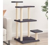 vidaXL Postes Rascadores para Gatos con Plataformas Juguete Gatitos Color Crema,  Gris claro,  Gris oscuro y mas
