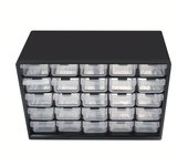 1set 25-Drawer Plastic Parts Storage Box, Hardware And Craft Cabinet Component Tool Box, Building Blocks Screw Storage Box