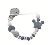Portador de chupete para bebé clip de silicona con cadena de chupetes regalo para niños de 0 a 24 meses diversos colores disponibles