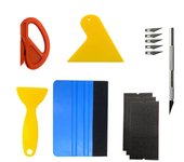 Car Film Wrap Tool Kit Vinyl Spatula Vinyl Scraper Cutter for Vehicle Window Tint Car Accessories Wrapping Tools Squeegee Set