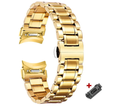No Gaps Stainless Steel Strap for Samsung Galaxy Watch 6 Classic 43 47mm 6/5/4 40 44mm Metal Band Quick Fit for Watch 5Pro 45mm